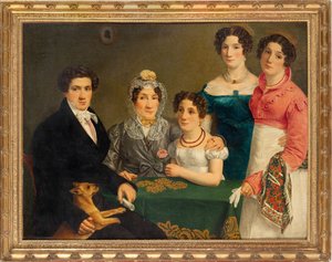 Familien til komponisten Vincenzo Bellini, første kvartal av 1800-tallet. av Unbekannt