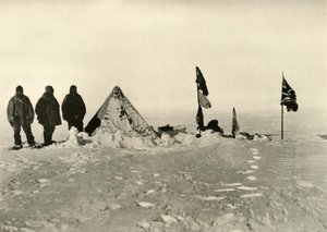 The Farthest South Camp After Sixty Hours Blizzard, februar 1909 av Unbekannt