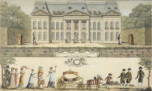 De første trinnene til kongen av Roma på Chateau of Meudon, 1800-tallet av Unbekannt