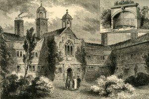 Die Fischhändler-Almshäuser im Jahr 1850, um 1878