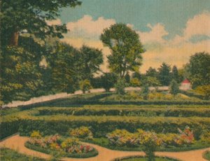 Blomsterhagen, utsikt over vestenden, 1946 av Unbekannt