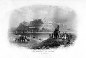 Festningen Chunar, India, 1800-tallet av Unbekannt