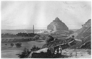 Dowlatabad-festningen på Deccan-platået, India, c1860 av Unbekannt