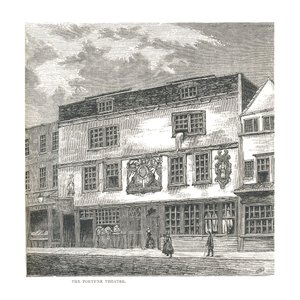 Fortune Theatre. Fra et trykk utgitt av Wilkinson i 1811, 1878 av Unbekannt
