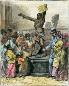 The Freed Slave, statue i Memorial Hall, Centennial Exhibition, Philadelphia, USA, c1876 av Unbekannt