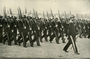 Den franske hæroffiseren i gang, 1919. av Unbekannt