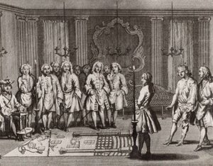Den franske frimurers innvielsesseremoni, 1700-tallet av Unbekannt