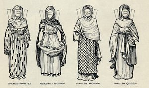 The Gallery of British Costume: The Dress of Danes & Later Anglo-Saxons, c1934 av Unbekannt