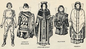The Gallery of British Costume: The Dress of Danes & Later Anglo-Saxons, c1934 av Unbekannt
