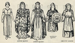 The Gallery of British Costume: The Dress of Danes & Later Anglo-Saxons, c1934 av Unbekannt