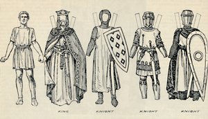 The Gallery of British Costume: Types of Dress in Early Plantagenet Times, c1934 av Unbekannt