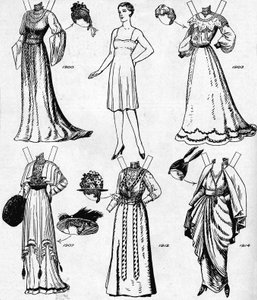 The Gallery of Historic Costume: Kjoler båret i løpet av det tjuende århundre, c1934 av Unbekannt