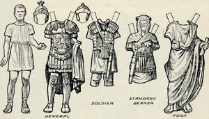 The Gallery of Historic Costume: Hva britene og romerne pleide å ha på seg, c1934 av Unbekannt