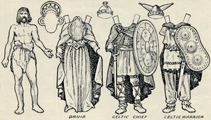 The Gallery of Historic Costume: Hva britene og romerne pleide å ha på seg, c1934 av Unbekannt