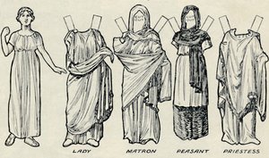 The Gallery of Historic Costume: Hva britene og romerne pleide å ha på seg, c1934 av Unbekannt