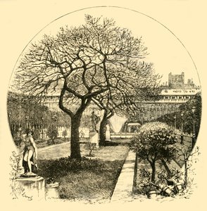 Hagene til Palais Royal, Paris, 1890. av Unbekannt