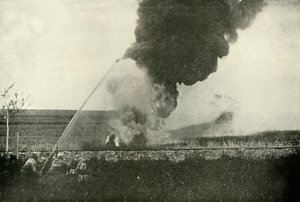 Den tyske Flammenwerfer., 1919. av Unbekannt