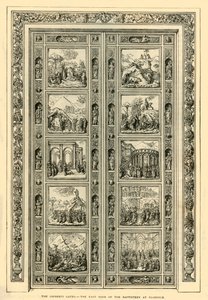 Ghiberti-portene - Østdøren til dåpskapellet i Firenze, 1882. av Unbekannt