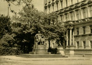 Goethe-monumentet, Wien, Østerrike, c1935. av Unbekannt