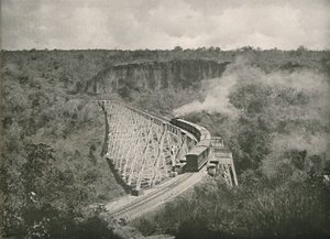 Gokteik-juvet og jernbanebroen, 1900. av Unbekannt