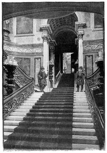 The Grand Staircase, Buckingham Palace, London, 1900 av Unbekannt