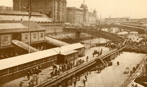 The Great Floating Landing-Stage i Liverpool, c1930. av Unbekannt