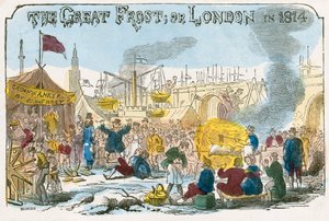 'Den store frosten, eller London i 1814', 1814 av Unbekannt