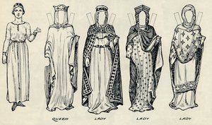 The Great Gallery of British Costume: Varied Dresses Worn in Norman Times, c1934 av Unbekannt
