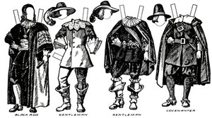 The Great Gallery of Historic Costume: Noen kjoler av Charles The First Time, c1934 av Unbekannt