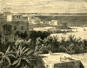 Den store havnen i Alexandria, 1890. av Unbekannt