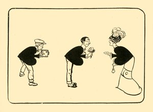 The Greeting on the three of spades, 1910. av Unbekannt