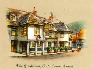 The Greyhound, Corfe Castle, Dorset, 1936. av Unbekannt