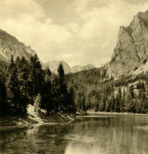 Grüner See, Steiermark, Østerrike, c1935. av Unbekannt