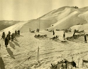Hafelekarbahn-skiheisen, Innsbruck, Tyrol, Østerrike, c1935. av Unbekannt