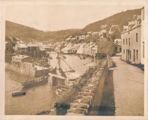 Havneinngangen - Polperro, 1927 av Unbekannt