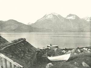 The Hardangerfjord at Rosendal, Norway, 1895. av Unbekannt
