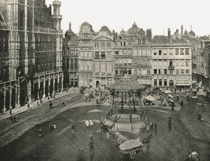 Hotel de Ville, Brussel, Belgia, 1895. av Unbekannt