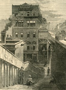 Husene i Waterloo Bridge Road, c1878. av Unbekannt