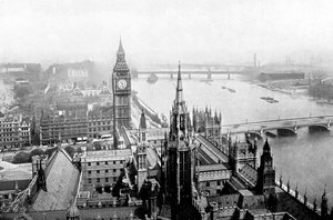 The Houses of Parliament, sett fra Victoria Tower, Westminster, London, c1905 av Unbekannt