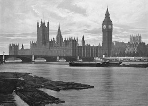 Houses of Parliament, c1896 av Unbekannt