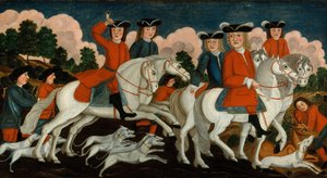 Jaktpartiet New Jersey, ca. 1750. av Unbekannt
