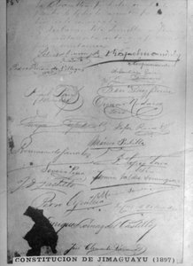 Jimaguayu-konstitusjonen, 1895, 1920-tallet av Unbekannt