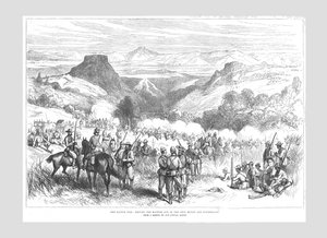 Kaffirkrigen - Kjører kafferne ut av Iron Mount og Waterkloof, 1878. av Unbekannt