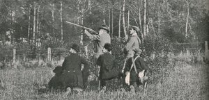 Kongen skyter over Sandringham-reservatet, 1900-tallet, 1910. av Unbekannt