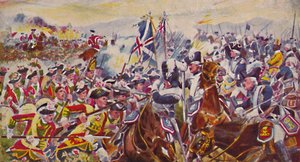 Kings Own Yorkshire Light Infantry. Slaget i rosemarkene ved Minden, 1759, 1939 av Unbekannt