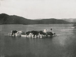 The Lake Palace, Udaipur, India, 1895. av Unbekannt