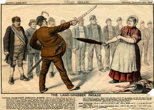 Land-Grabber Parade, 1889 av Unbekannt