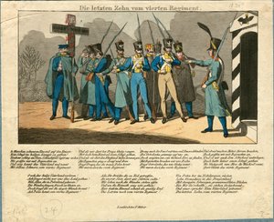 De siste ti av det fjerde regimentet, 1831 av Unbekannt