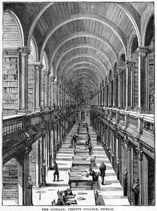 The Library, Trinity College, Dublin, 1800-tallet av Unbekannt