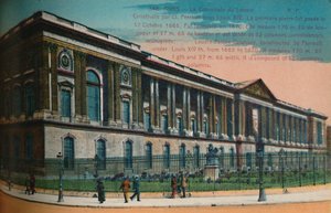 Louvre-palassets søylegang, Paris, c1920 av Unbekannt